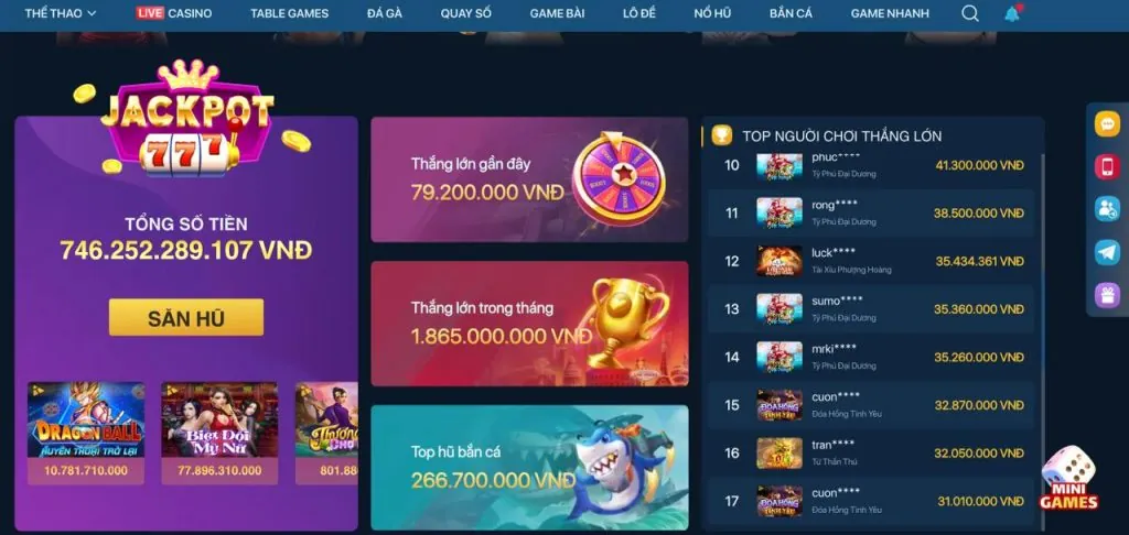 Đa dạng trò chơi tại s6667 nổ hũ